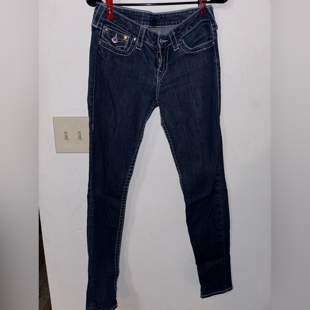 True Religion Dark Blue Skinny Jeans